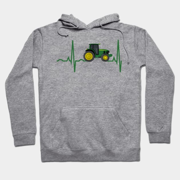 Tractor Heart Hoodie by Kocekoceko